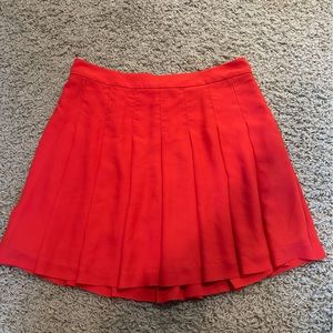Sunday Best Pleated Coral Skirt, size 8